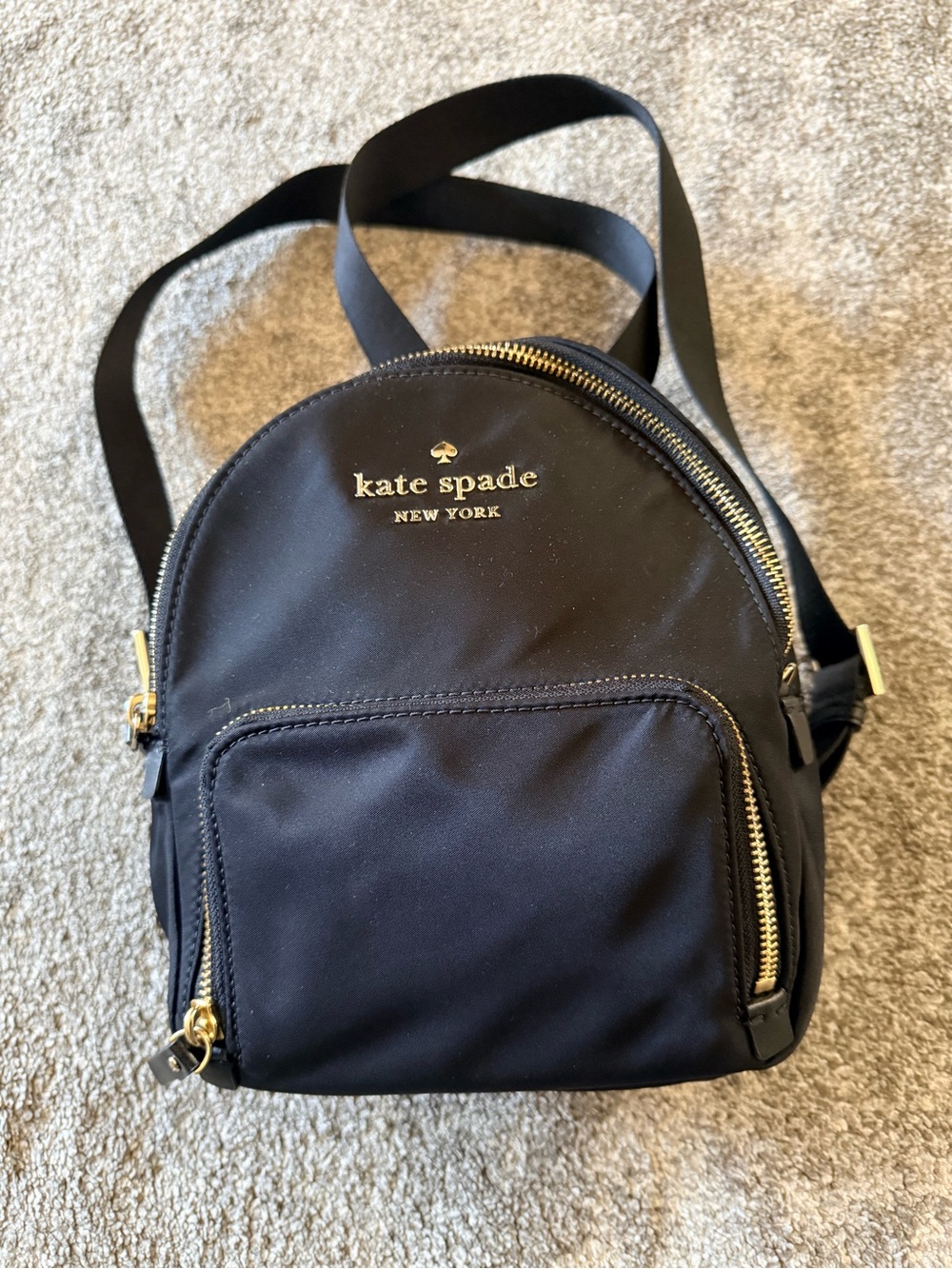 Kate Spade Mini Nylon Backpack- Black